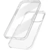 Image de Coque iPhone 14 Pro - AVIZAR - Intégrale Arrière Rigide et Avant Souple - Blanc - Transparent - 360°