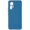 Image de Coque de protection - AVIZAR - Xiaomi 12 Lite - Silicone semi-rigide - Finition Soft-touch - Bleu