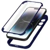 Image de Coque pour iPhone 14 Pro Max Dos Plexiglas et Avant Polymère Contour bleu