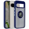 Image de Coque pour Google Pixel 9/9 Pro - Antichoc - Bague Support Vidéo - Finition Métallique - Bleu Nuit