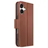 Image de Étui Portefeuille - AVIZAR - iPhone 17 - Cuir Premium - Marron - Fonction Stand