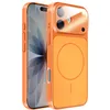 Image de Coque MagSafe pour iPhone 17 Rigide avec Verre Protection Caméra Orange