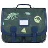 Image de Cartable scolaire - Tanns - Timothée - 41cm - Kaki - Dinosaures phosphorescents