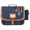 Image de Cartable - TANNS - Paco - 38 x 31 x 15 cm - Bleu - Matière recyclée