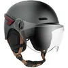 Image de Casque vélo Casr GLOW AVEC LED ET VISIERE GRIS ANTHRACITE   M