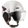 Image de Casque vélo Casr GLOW AVEC LED ET VISIERE BLANC IVOIRE   L