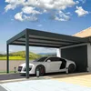 Image de Carport isotoit® MODERN OMBRAZUR - Gris anthracite - 378x400m - Aluminium - A fixer au sol - 2 ans de garantie