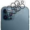 Image de Pour Apple iPhone 13 Pro Max: Pack 3 Films Protection Objectif Caméra Arrière en Verre Trempé 9H avec Cercle De Lumière Flash Noir