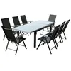 Image de RAVENNE - salon de jardin extensible 8 places en aluminium gris