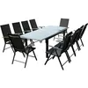 Image de RAVENNE - salon de jardin extensible 10 places en aluminium gris