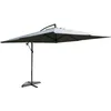 Image de SOLENZARA - Parasol LED carré déporté 3x3 gris