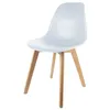 Image de The Home Deco Factory - Chaise scandinave Coque - H. 83 cm - Blanc