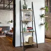 Image de IDMARKET Etagère échelle 4 niveaux DETROIT design industriel