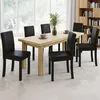 Image de IDMARKET Lot de 6 chaises de salle à manger HANNAH contemporain noir
