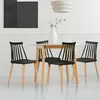 Image de IDMARKET Lot de 4 chaises de salle à manger LILY à barreaux noir