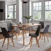 Image de IDMARKET Lot de 6 chaises de salle à manger SARA scandinaves gris