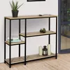 Image de IDMARKET Console étagère bibliothèque DETROIT design industriel