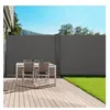 Image de IDMARKET Paravent extérieur rétractable double 160 x 800 CM gris anthracite store latéral