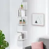 Image de IDMARKET Etagère murale dangle ISA 5 niveaux blanche