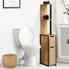 Image de IDMARKET Meuble WC 2 portes DETROIT avec étagères design industriel