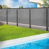 Image de IDMARKET Brise vue renforcé 15 x 10 M gris clair 220 gr/m² luxe PRO