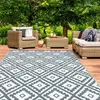 Image de IDMARKET Tapis extérieur BAHAMAS gris 270 x 370 CM