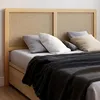 Image de IDMARKET Tête de lit sur pied EDHEN 160 cm cannage et bois