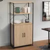Image de ID MARKET buffet DETROIT 2 portes 125 cm Industriel bois