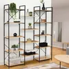Image de IDMARKET Étagère bibliothèque trio 5 niveaux DETROIT design industriel 170 cm