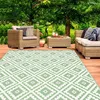 Image de IDMARKET Tapis extérieur BAHAMAS vert sauge 270 x 370 CM