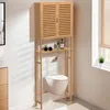 Image de IDMARKET Meuble étagère dessus WC placard bambou BEA