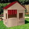 Image de IDMARKET Maisonnette enfant en bois ADVENTURE cabane de jeux extérieure