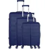 Image de Set de 3 Valises ANDROMEDE 75 cm 4 Roues - bleu - OBAGO
