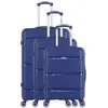 Image de Set de 3 Valises CENTAURE 75 cm 4 Roues - bleu - OBAGO