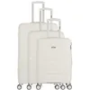 Image de Set de 3 Valises CENTAURE 75 cm 4 Roues - blanc - OBAGO