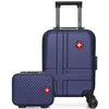Image de Lot de 2 - Valise cabine XXS et vanity USTER - bleu - SWISS KOPPER