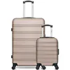 Image de Lot de 2 - Valise grand format et valise cabine XXS RENOSO - beige - HERO