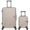 Image de LOT DE 2 - Valises grand format et cabine XXS SPIEZ - beige - SWISS KOPPER