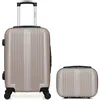 Image de LOT DE 2 - Valises cabine et vanity LIPARI - beige - HERO