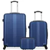 Image de LOT DE 3 - Valises grand format cabine et vanity LIPARI - bleu - HERO