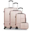 Image de Set de 4 Valises CORONADO-C 75 cm 4 Roues - rose - HERO