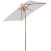 Image de Outsunny - parasol - Bois - 200x150x235cm - Crème