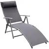 Image de transat Outsunny Métal 137x64x100.5cm Gris