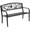 Image de Outsunny - banc 2 places - Métal - 127x60x85cm - Noir