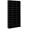 Image de Étagère rangement - HOMCOM - pour CD DVD 1116 CD 36 compartiments étagères réglables - bois - 102x235x195cm - noir