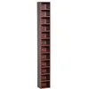 Image de HOMCOM - rangement pour cd et dvd - Bois - 21x20x175cm - Marron