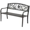 Image de Outsunny - banc 2 places - Métal - 127x60x85cm - Brun