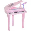Image de Piano à queue électronique - HOMCOM - 37 touches micro LED enregistrement jouet musique - PP - rose