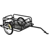Image de Remorque vélo - HOMCOM - transport pour vélo 70 L barre dattelage universelle robuste - acier - 139x715x49cm - noir