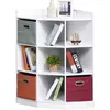 Image de Meuble de rangement - HOMCOM - dangle enfant unité 9 niches 3 tiroirs non tissé - MDF - blanc